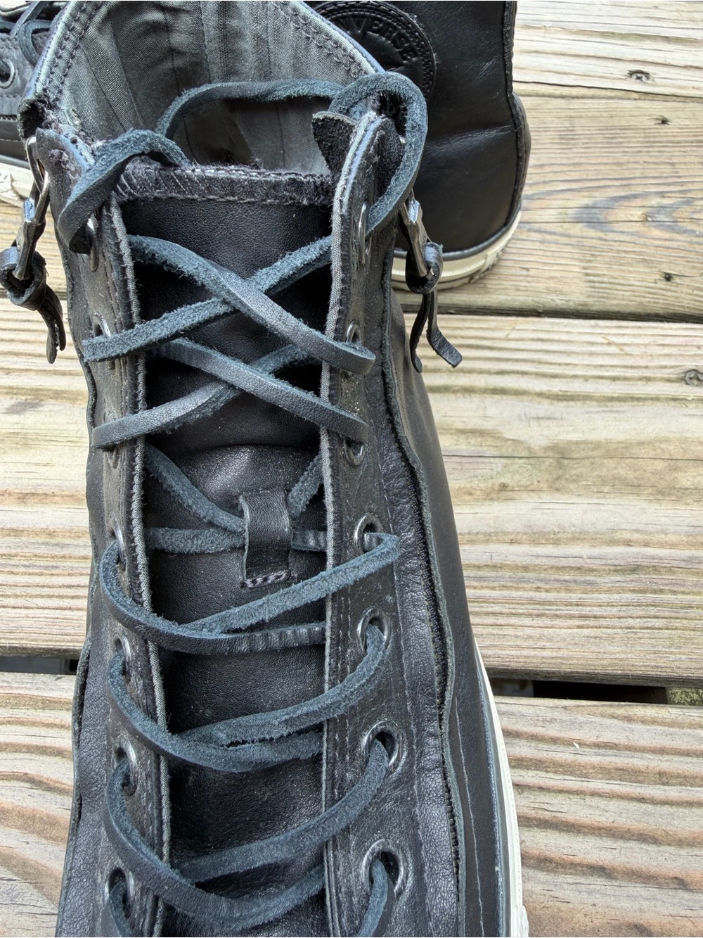 RARE Converse x John Varvatos Metal Toe Double Zip High Top Sneakers - Picture 9 of 14